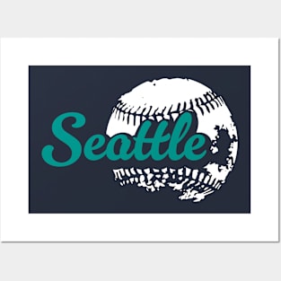 Seattle Baseball Posters and Art